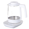 电热水壶1.2升电动牛奶调制器玻璃水水壶多用途无绳数字水壶