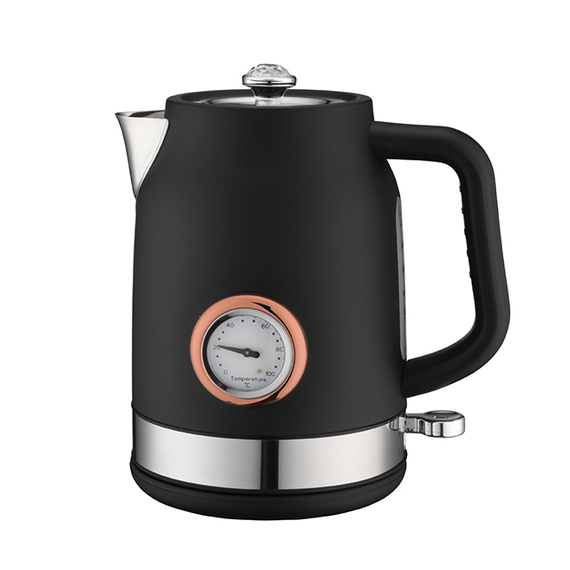 1.7L复古风格电热水壶，用于茶和咖啡